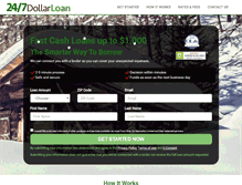 Tablet Screenshot of 247dollarloan.com